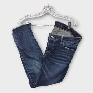 Womens Lucky Brand Lolita Capri Dark Blue Denim Size 2/26